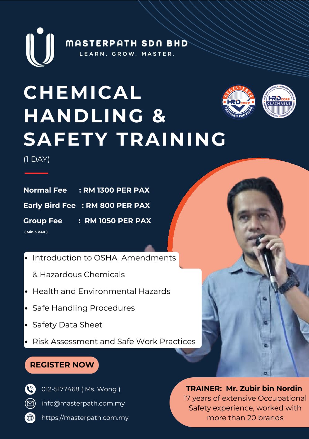 CHEMICAL HANDLING & SAFETY TRAINING