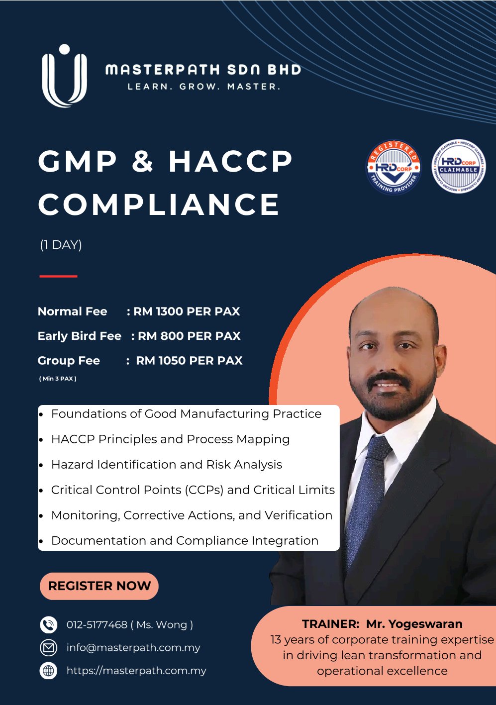 GMP & HACCP COMPLIANCE
