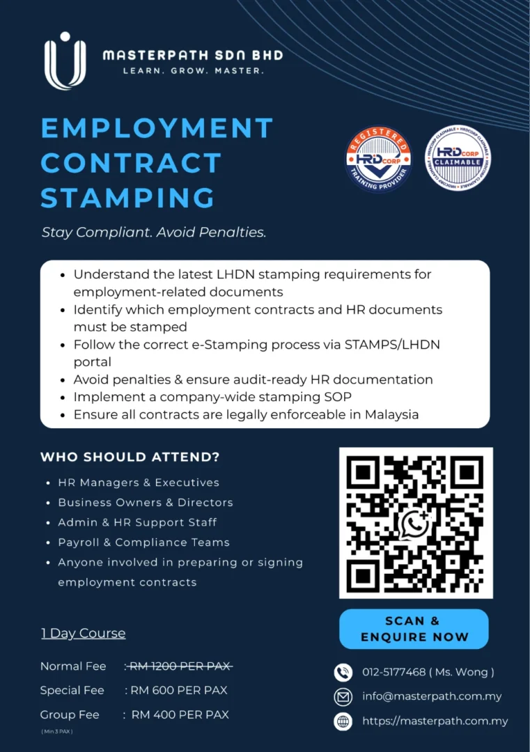 EMPLOYMENT CONTRACT STAMPING