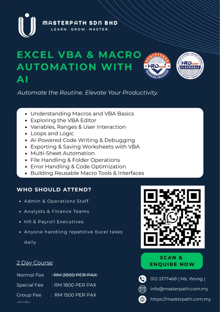 EXCEL VBA & MACRO AUTOMATION WITH AI
