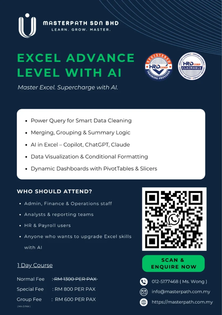 EXCEL ADVANCE LEVEL WITH AI