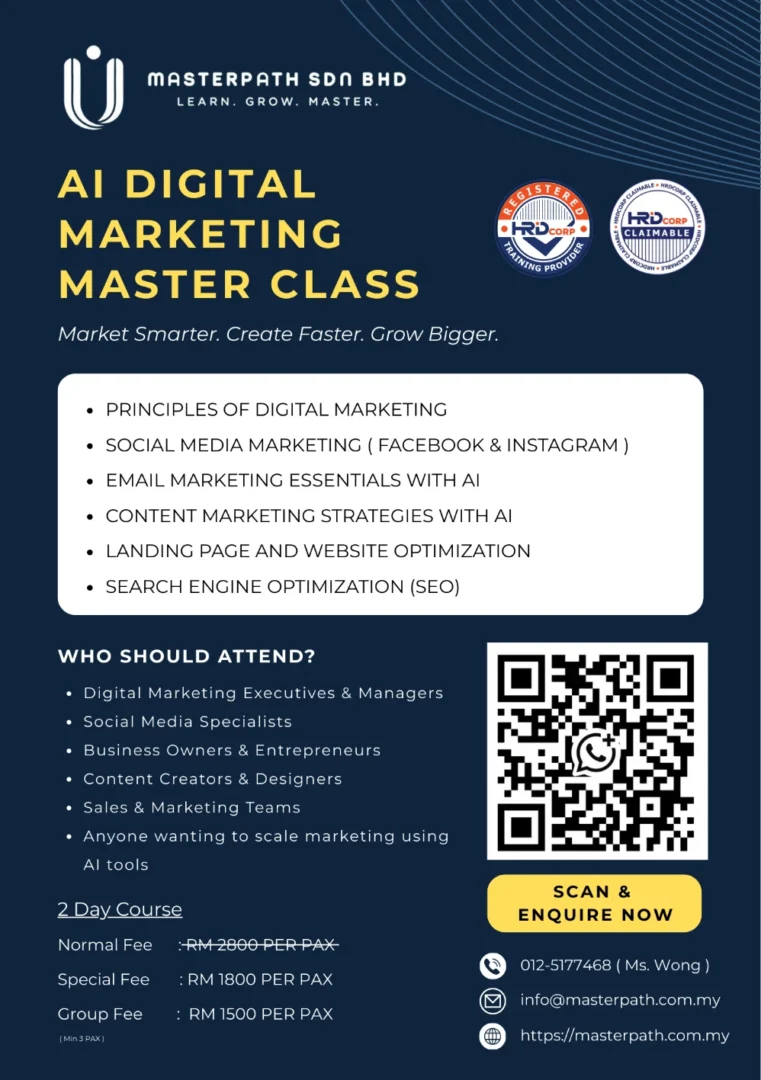 AI DIGITAL MARKETING MASTER CLASS