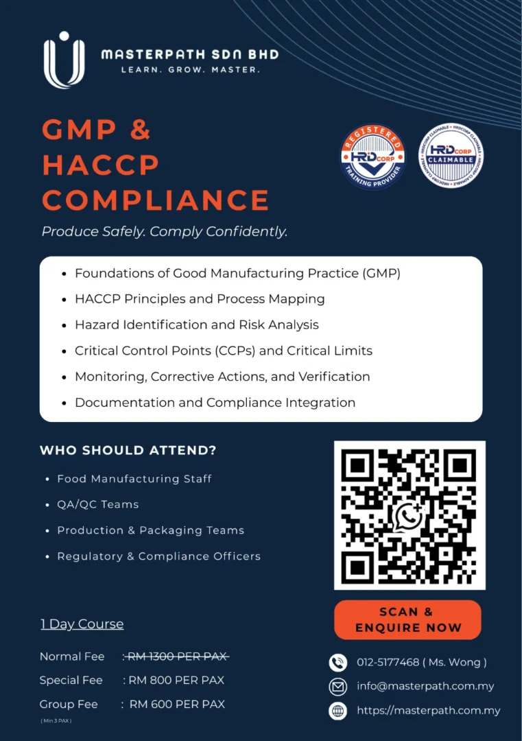 GMP & HACCP COMPLIANCE